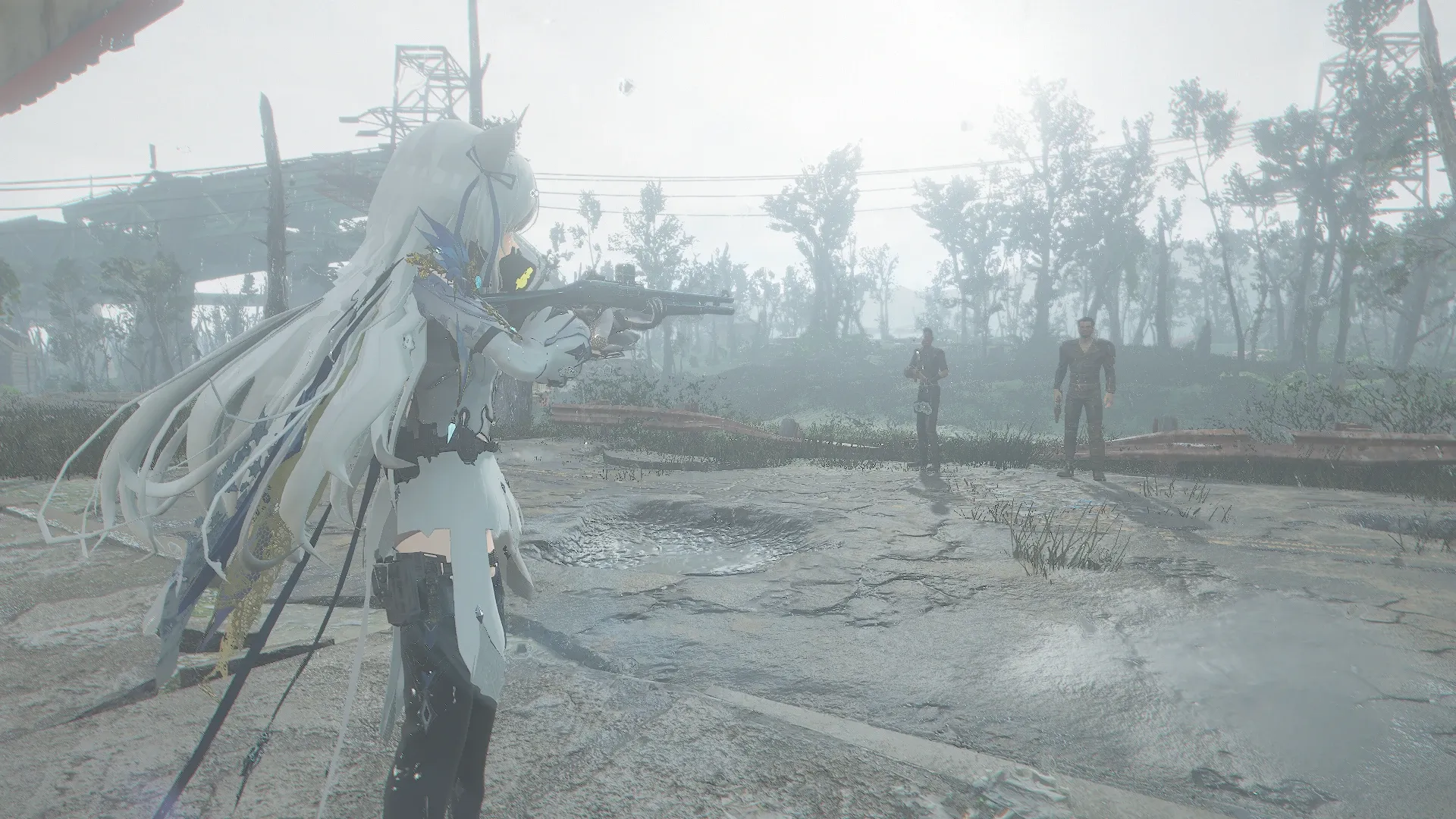 写真: "売人"との交渉が決裂し、"売人"へ銃を向けるSizryavka