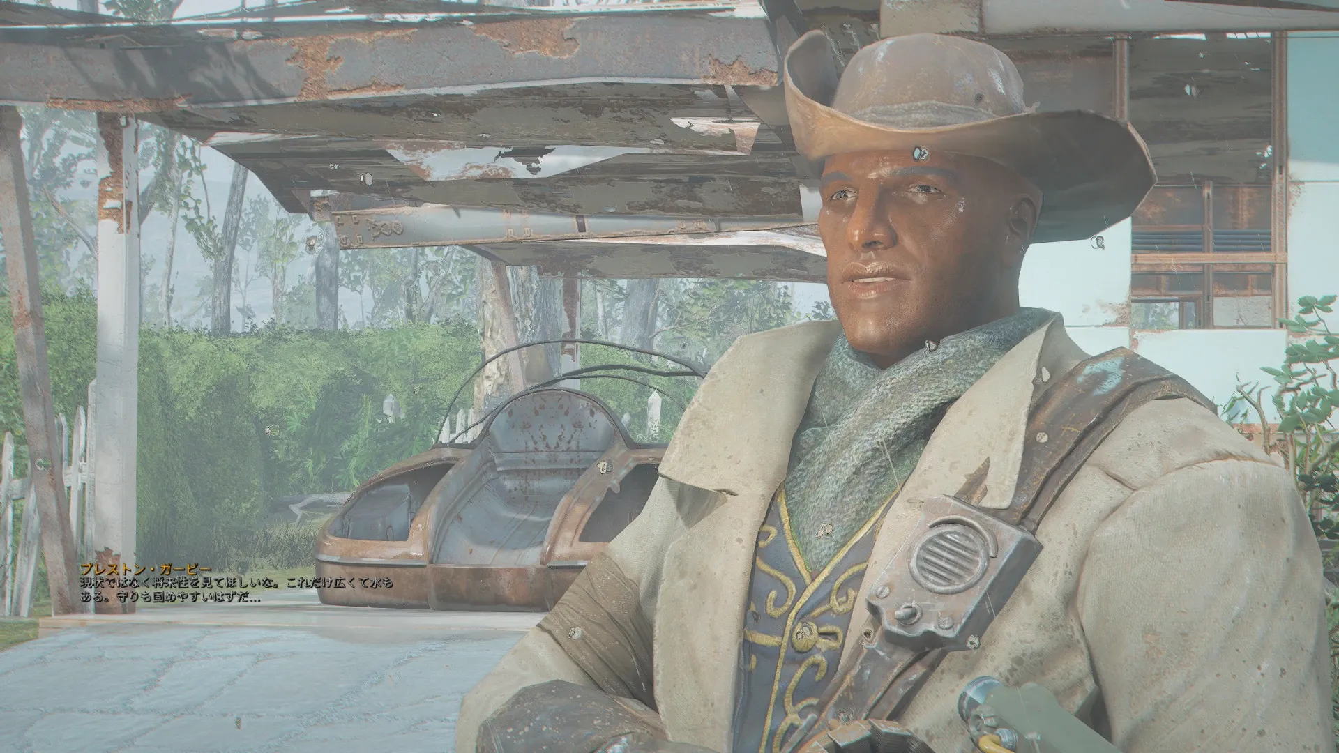 写真: 改めて昨日のお礼を言い、サンクチュアリに定住する事をSizryavkaに伝えるガービー