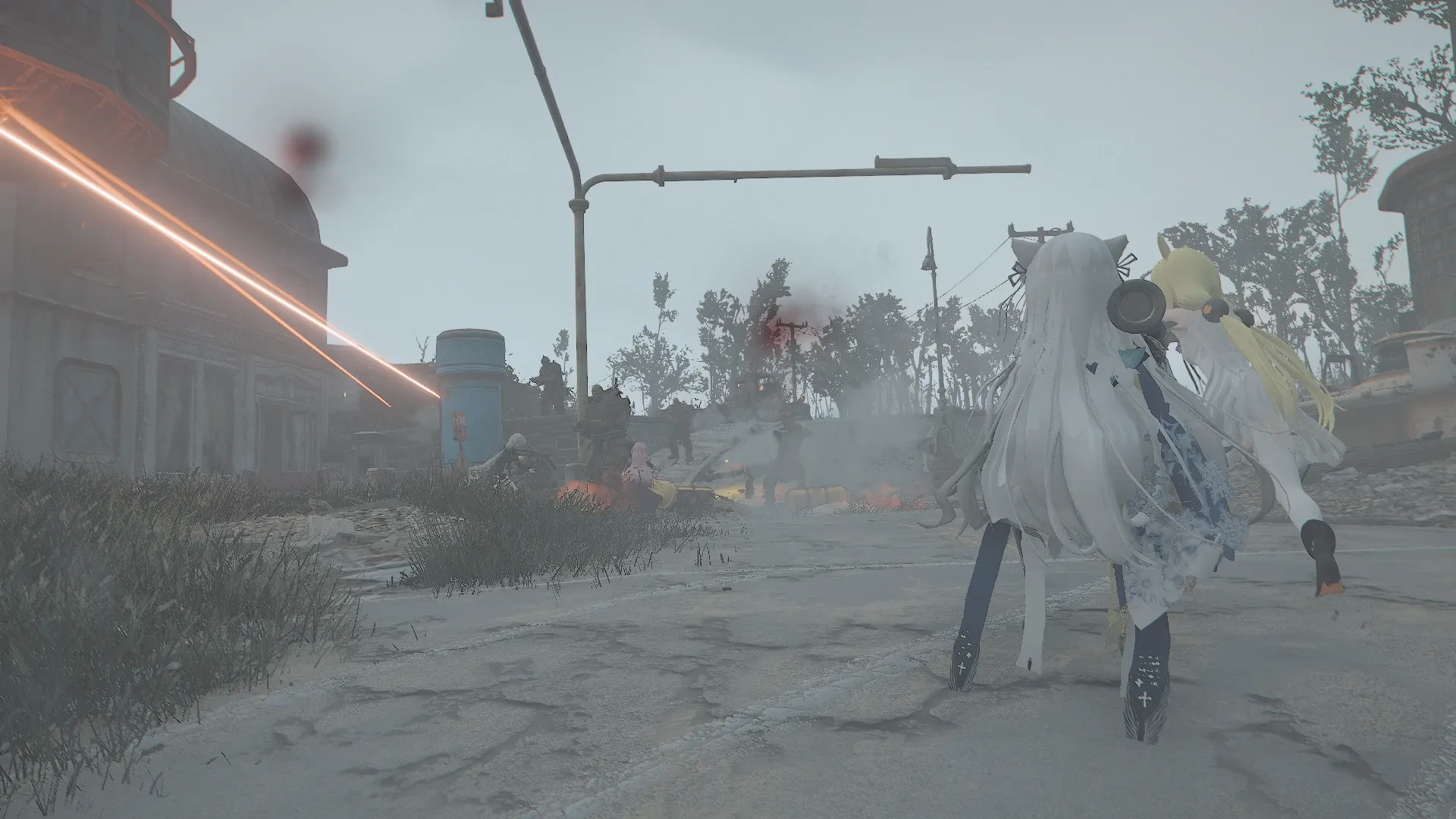 写真: ダイアモンドシティの入り口近くで突如スーパーミュータントからの奇襲を受けるSizryavka