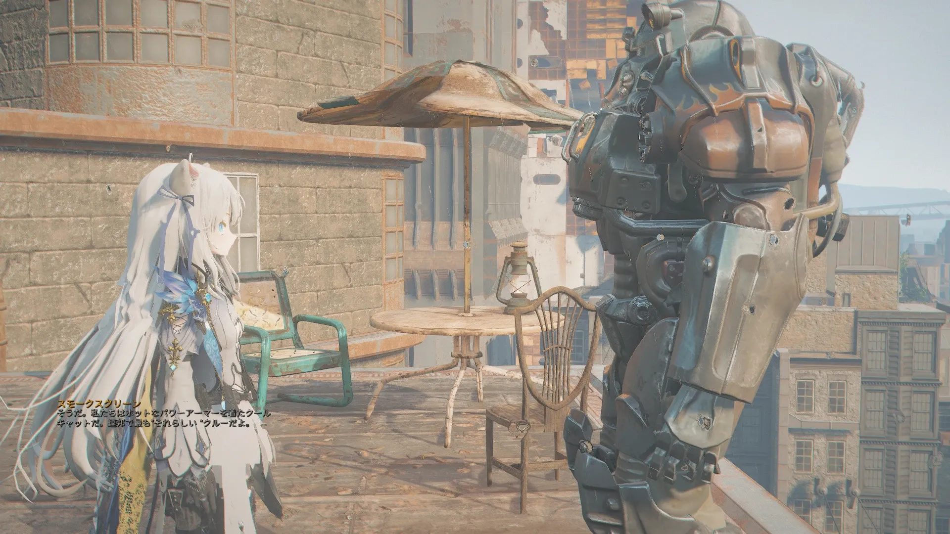 写真: 「そうだ。私達はホットなパワーアーマーを着たクールキャットだ。連邦で最も"それらしい"クルーだよ」