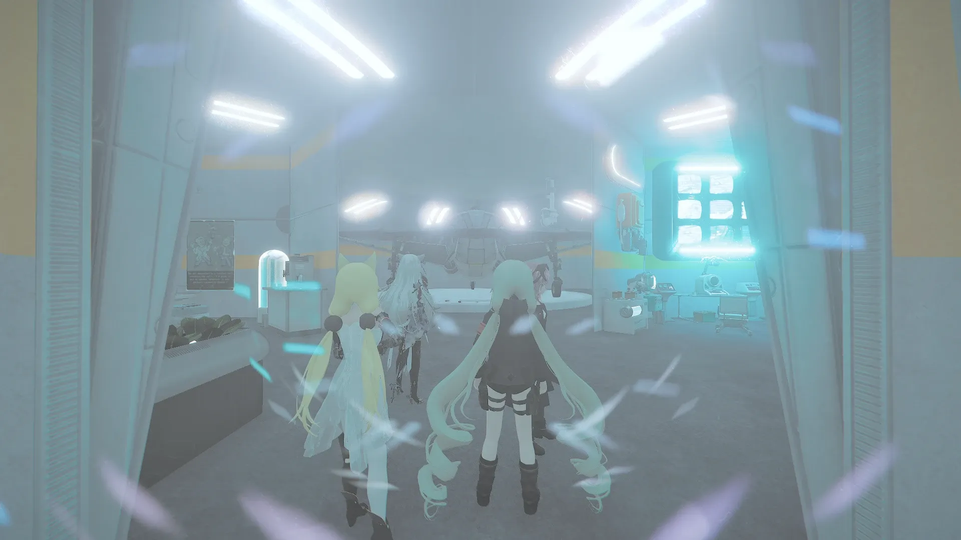 写真: 謎の施設の入り口、そこにはスティングレイと呼ばれる両翼機が設置され、とても今の時代のモノとは思えない研究室が広がっていた