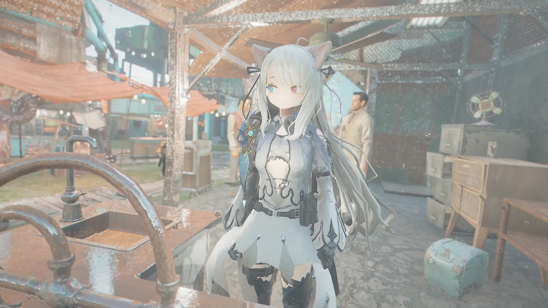 写真: 今日もあの医者が営む店の設備を快く貸してくれる。私は...