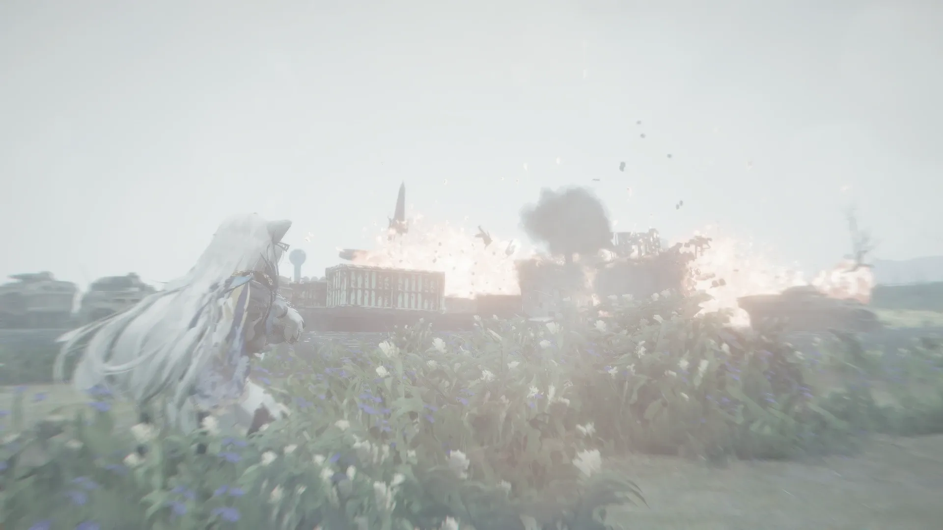 写真: レーザー誘導したエリアを正確に爆撃していく様を観察するSizryavka