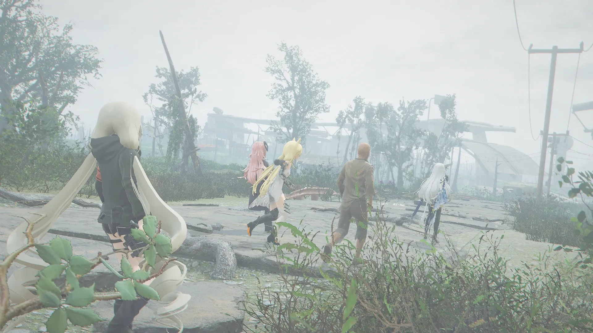 写真: ビリー少年を連れて彼の昔の家へと向かう。