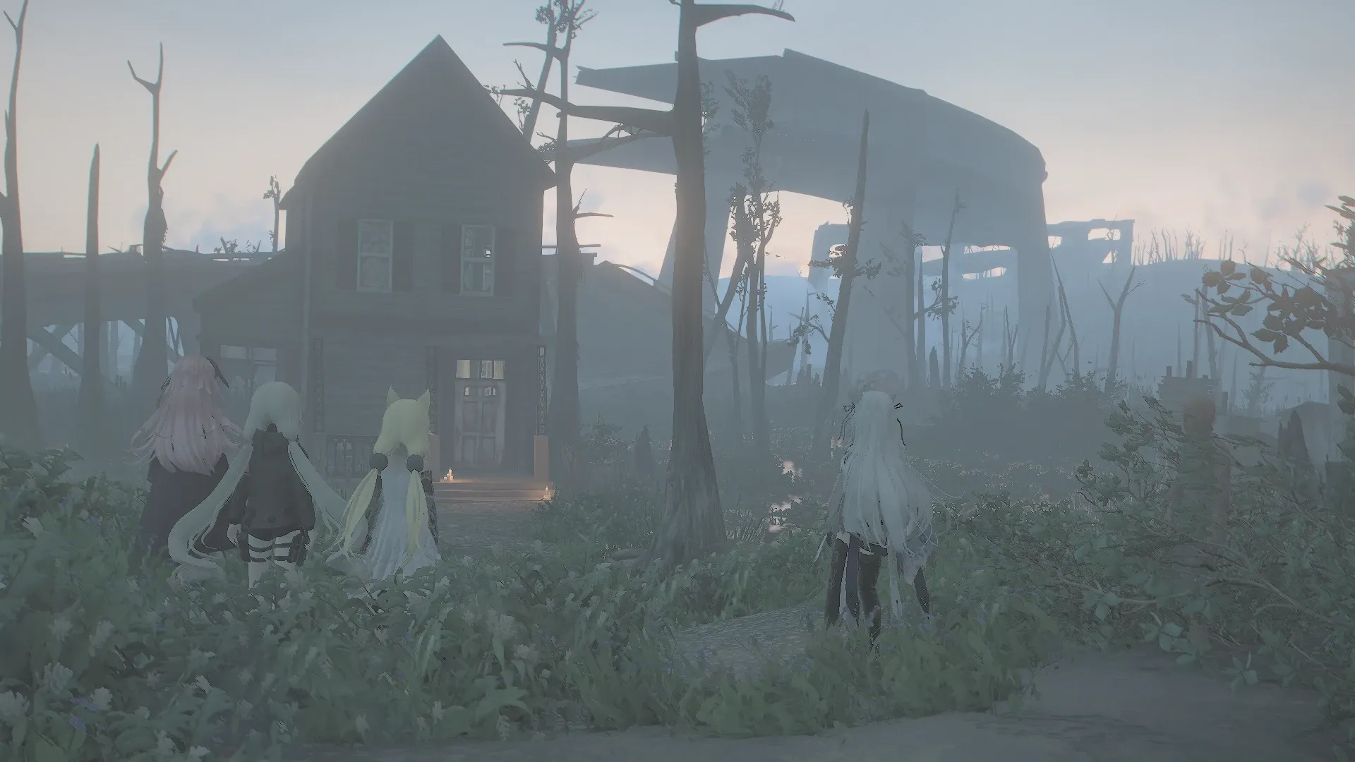 写真: ビリー少年が言うかつての家が見える。家の状態は他の者よりもメンテナンスが行き届いている用に見えた。まさかね?