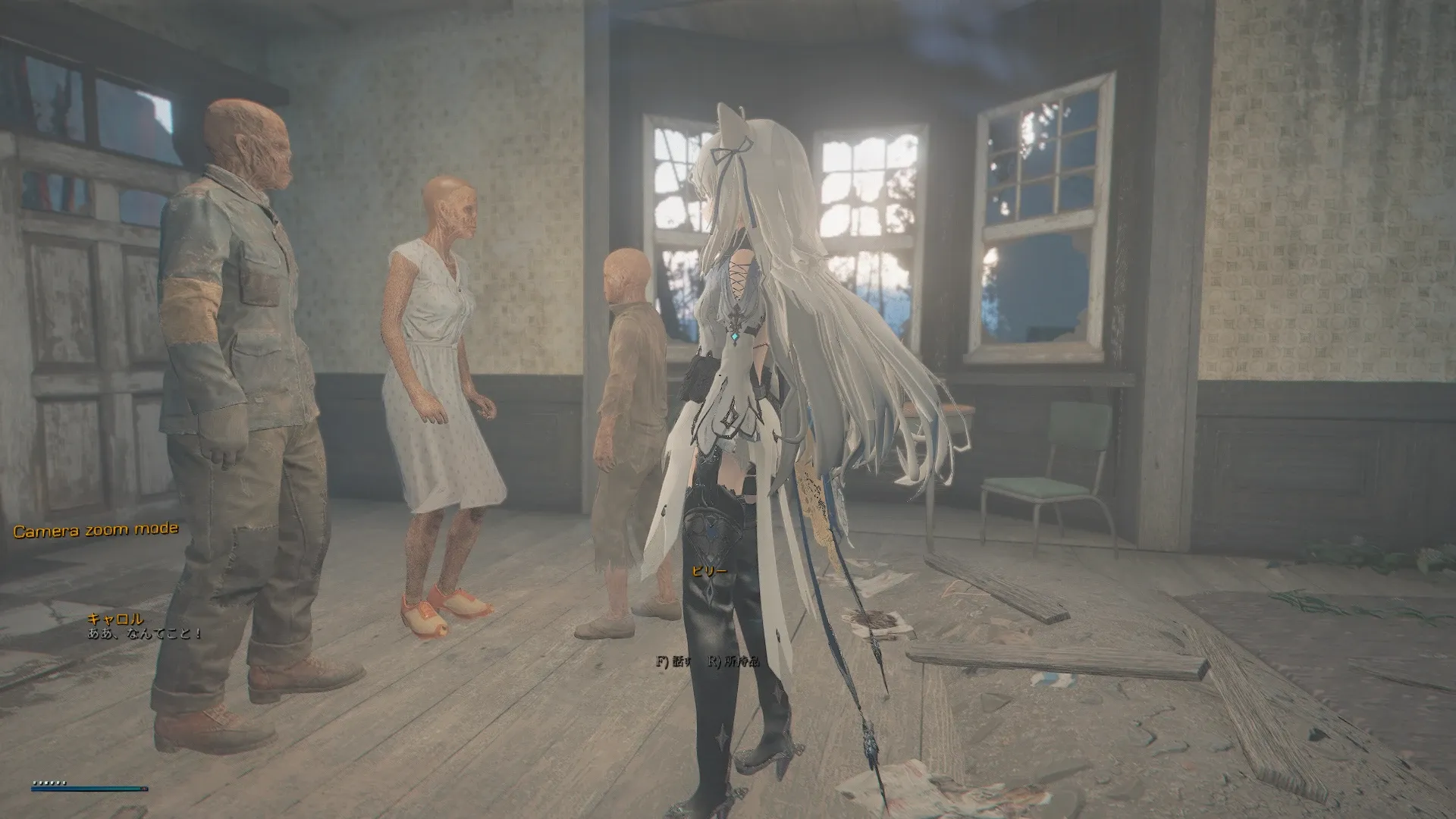 写真: 「ああ、なんてこと!」ビリー少年の母親であるキャロルが枯れたような涙を流すようにも見える表情を浮かべながらビリー少年を抱き寄せる