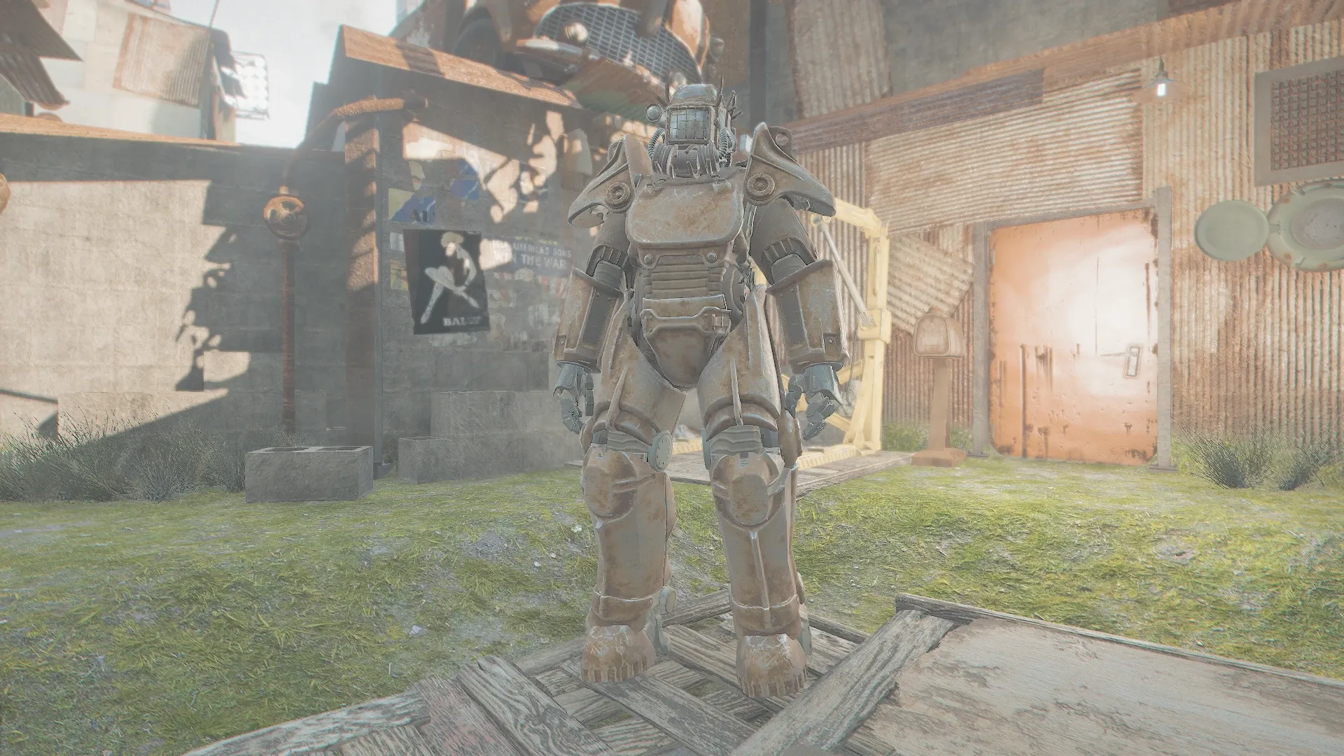 写真: 自律稼働し始めるパワーアーマー