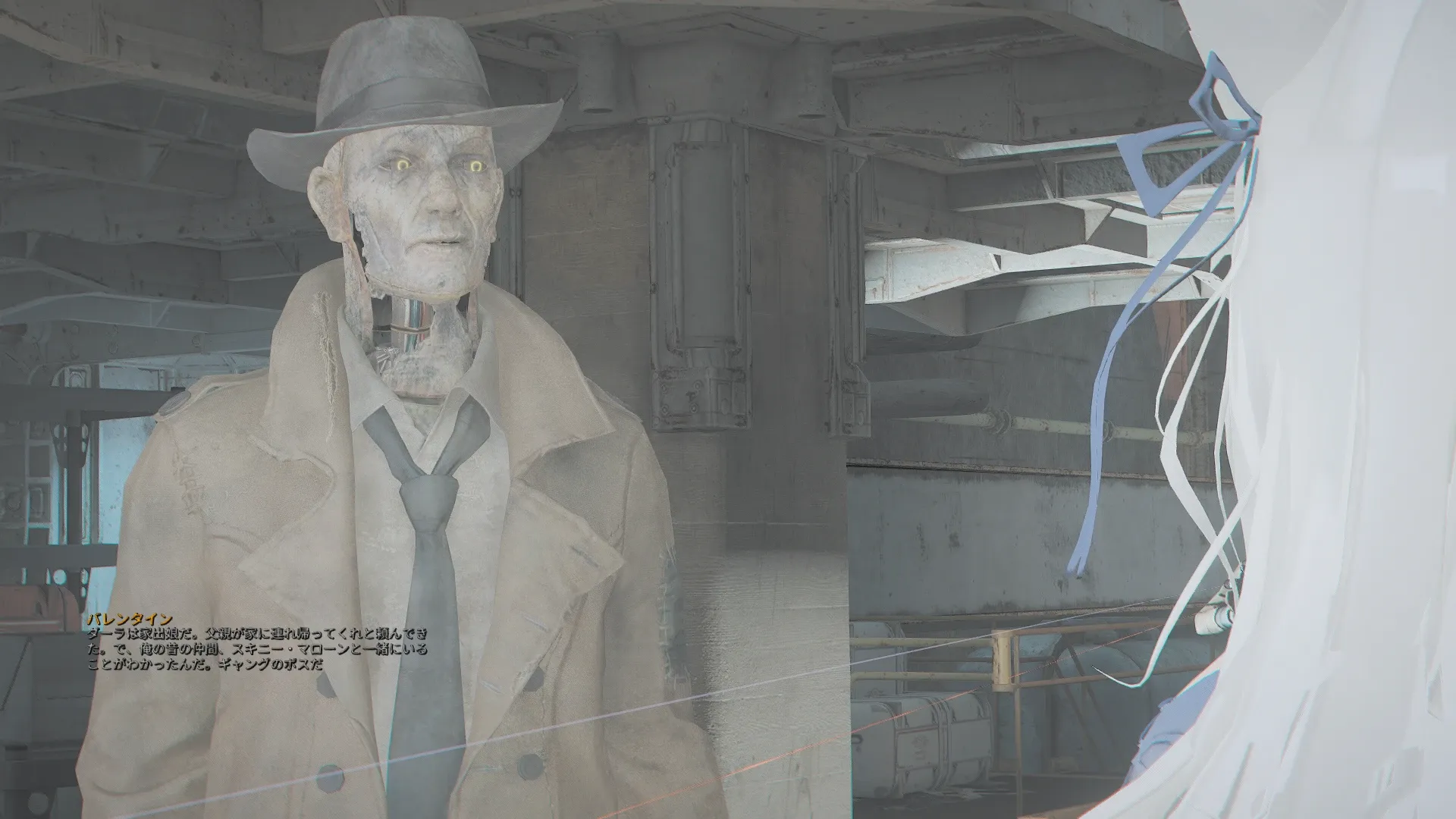 写真: ニック「ダーラは家出娘だ。父親が家に連れ帰ってくれと頼んできた。で、俺の昔の仲間、スキニーマローンと一緒に居る事がわかったんだ。ギャングのボスだ。」