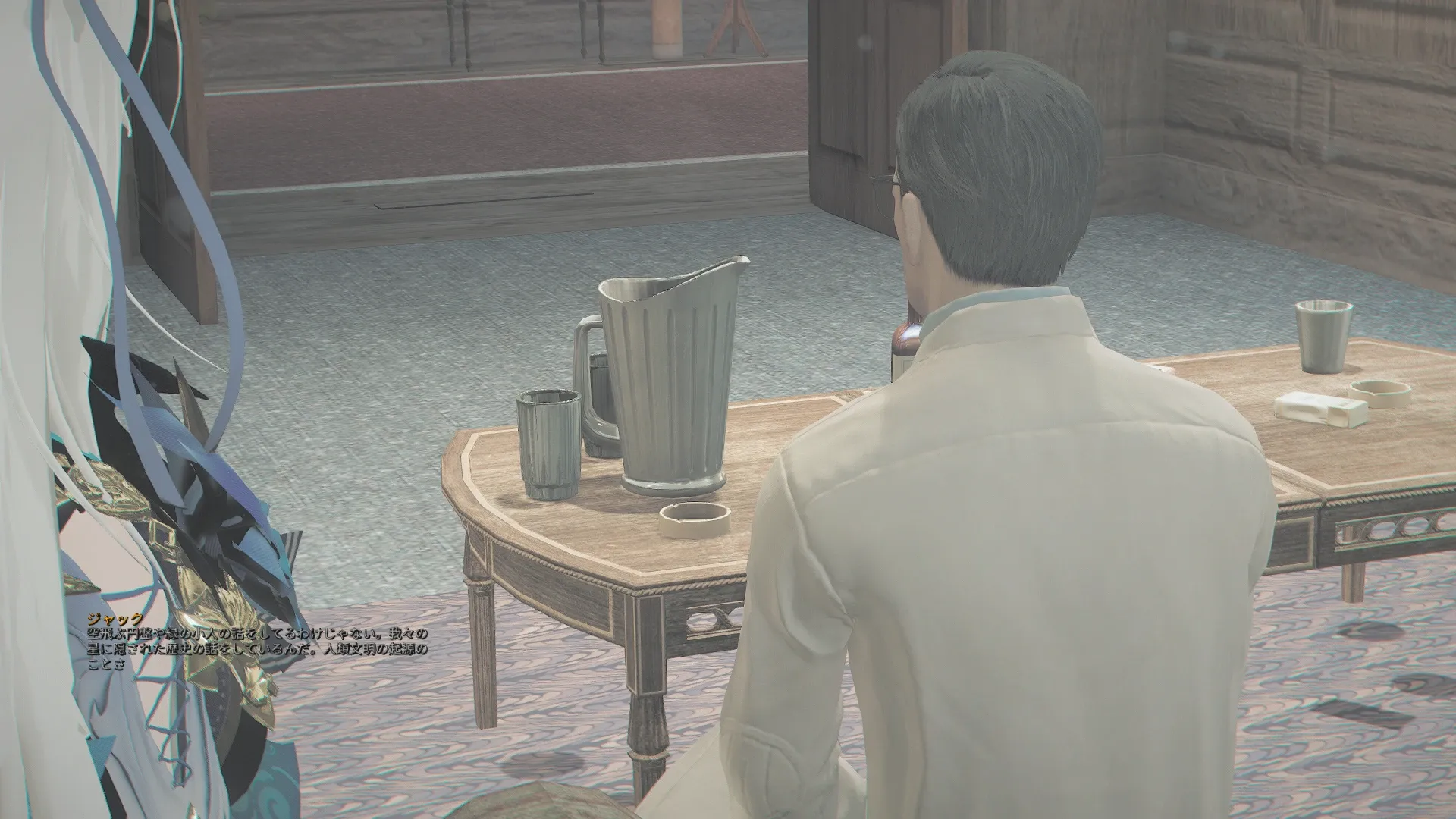 写真: ジャック「空飛ぶ円盤の小人の話をしているわけじゃない。我々の星に隠された歴史の話をしているんだ。人類文明の起源の事さ。」