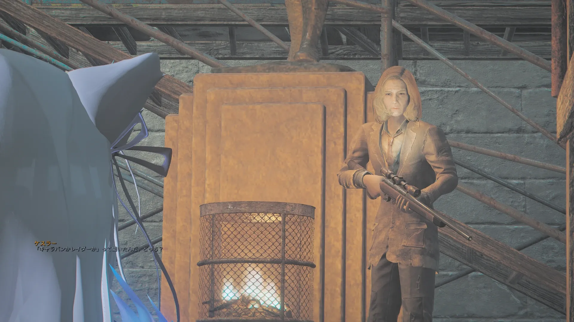 写真: ケスラー「キャラバンか、レイダーか。って聞いたんだ。さあ、どっちだ?」