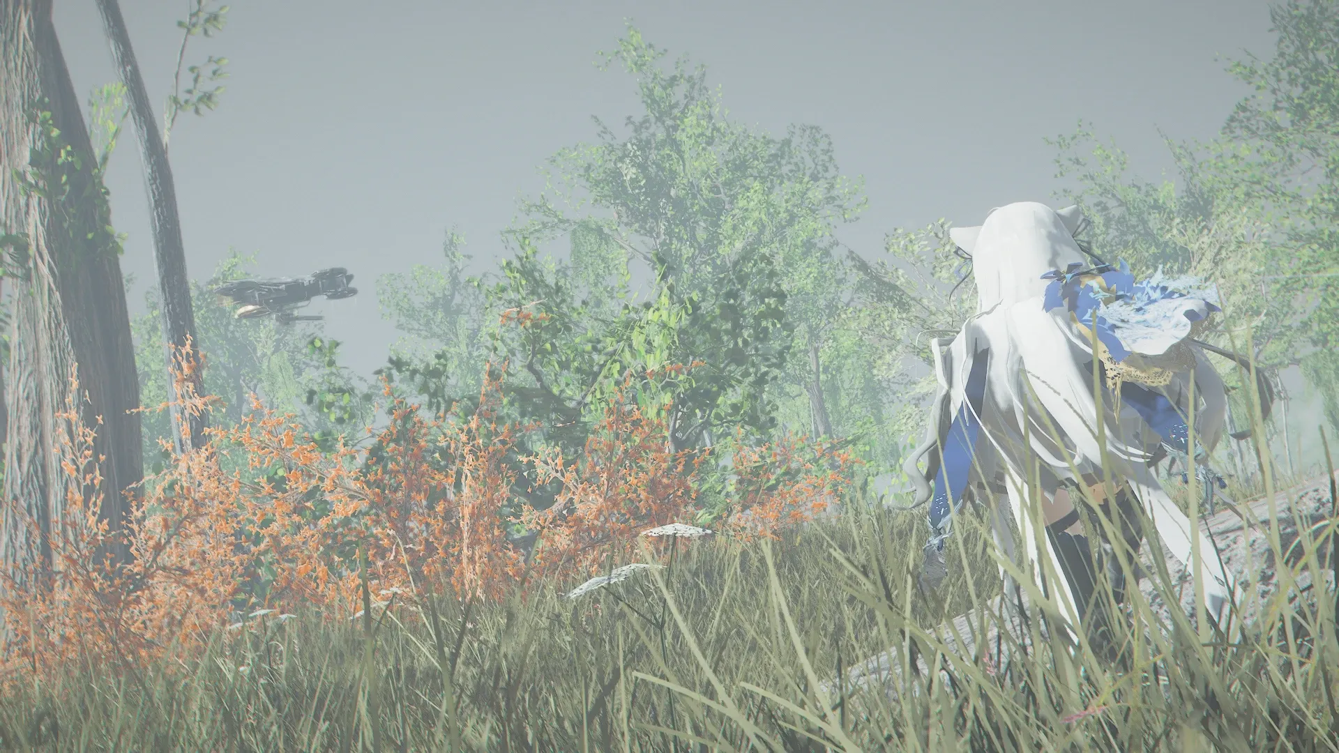 写真: 軍事施設の真上を旋回するドローンに見つからないように眺めるSizryavka