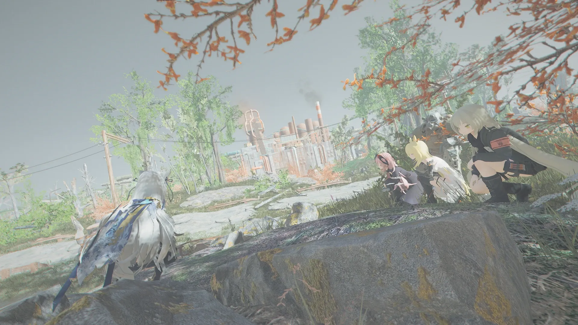 写真: 遠方に見える工場を眺めるSizryavka