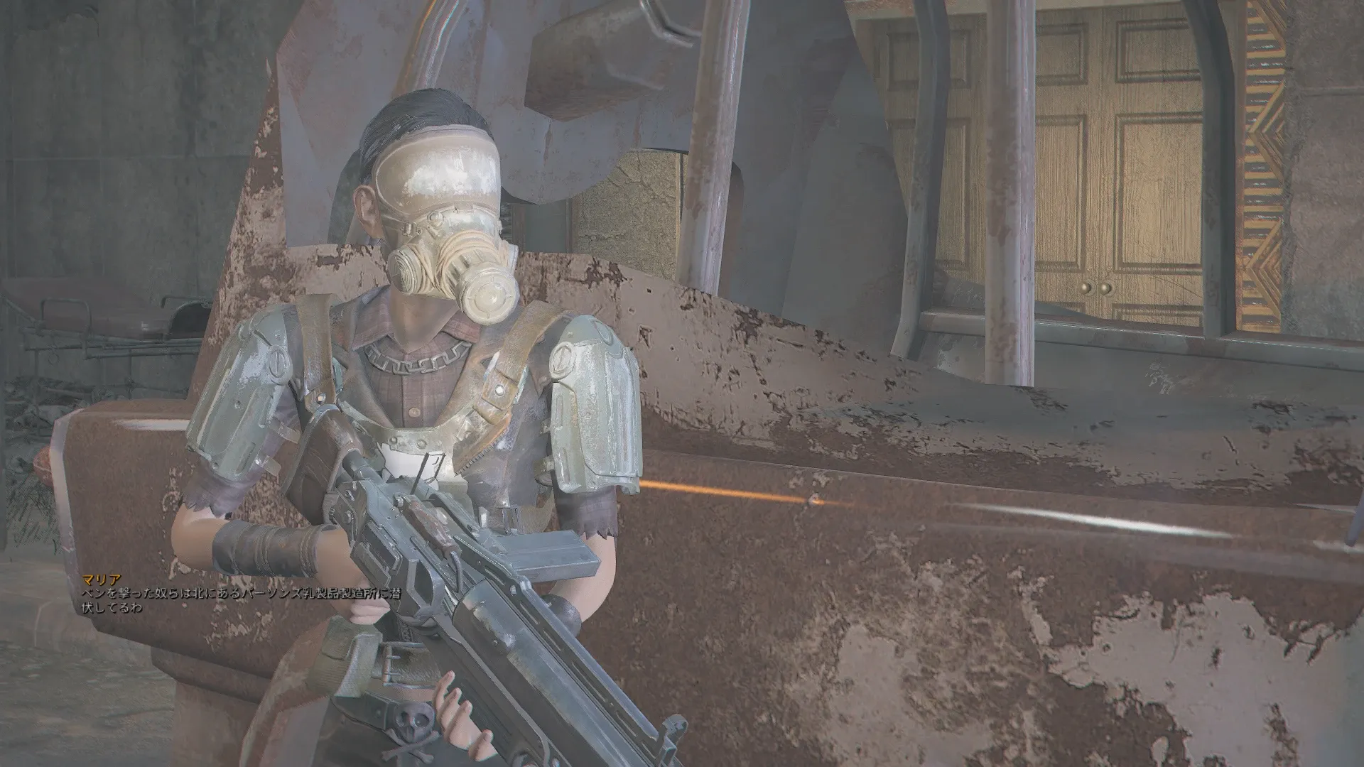 写真: マリア「ベンを...配達人を撃った奴らは北にあるパーソンズ乳製品製造所に潜伏しているわ。」