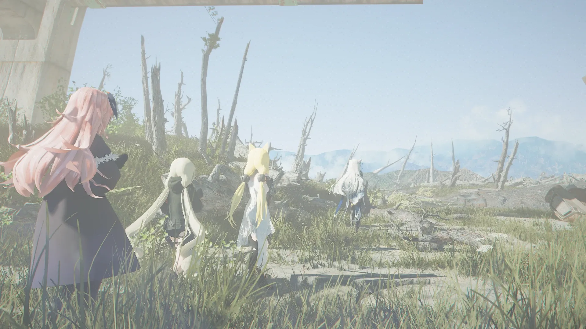 写真: 準備が整い、爆心地へ向けて進む人形達