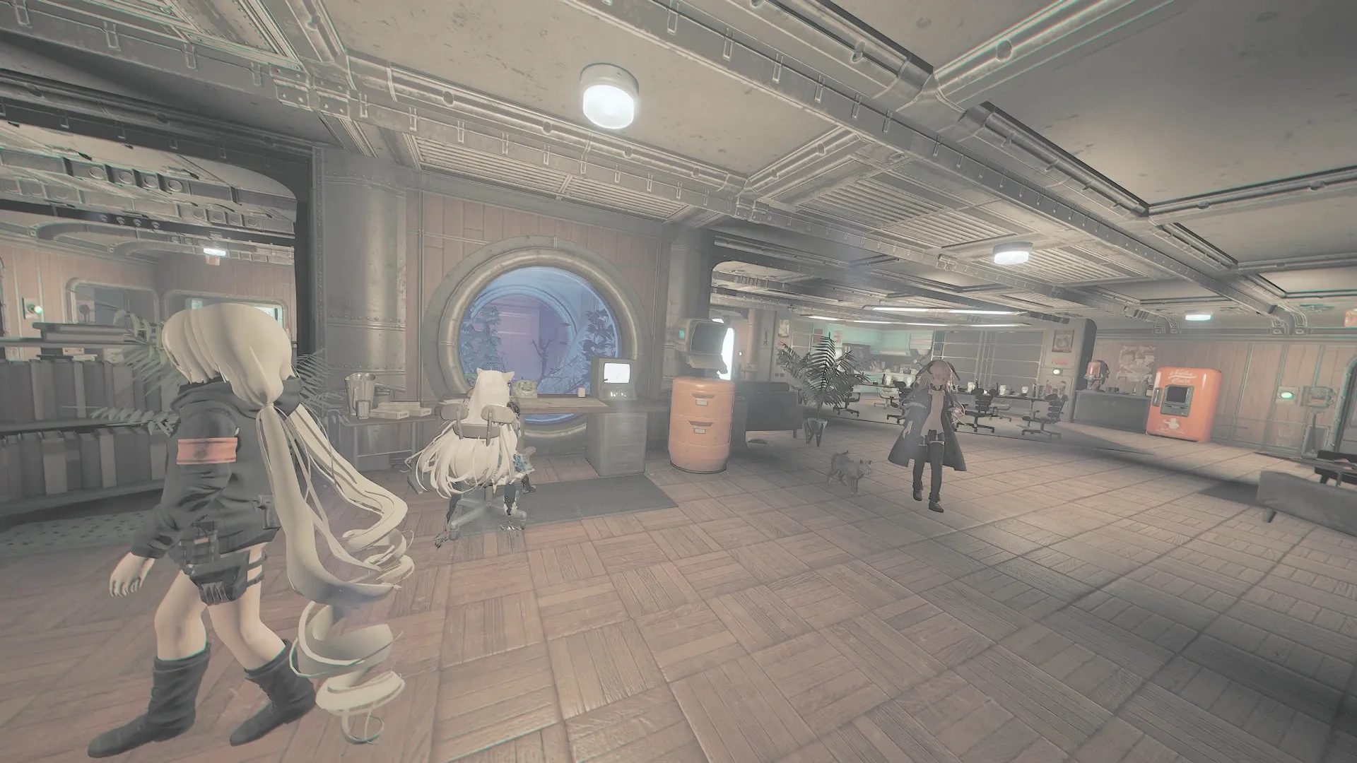 写真: 先に進むと私室やその他の居住スペースを確保