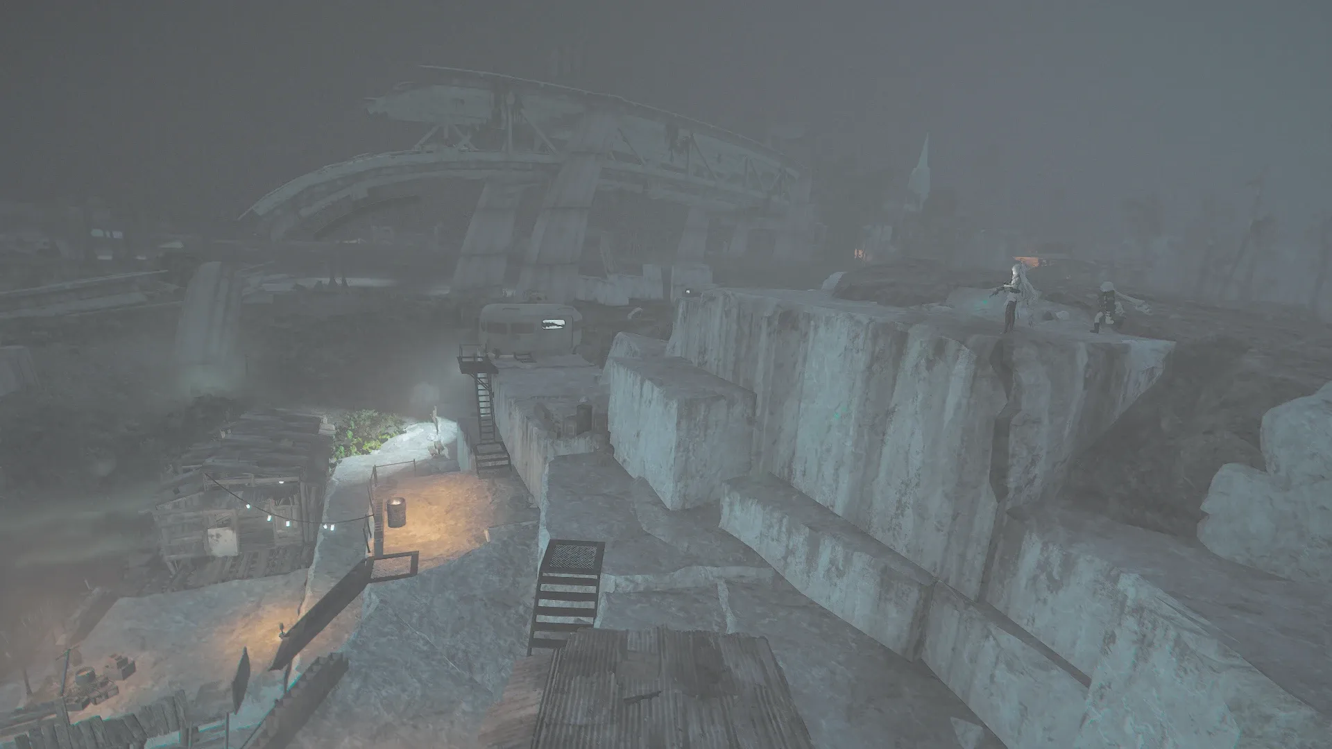 写真: 廃棄物処理場。今はそこにレイダーが住んでいるようだが...