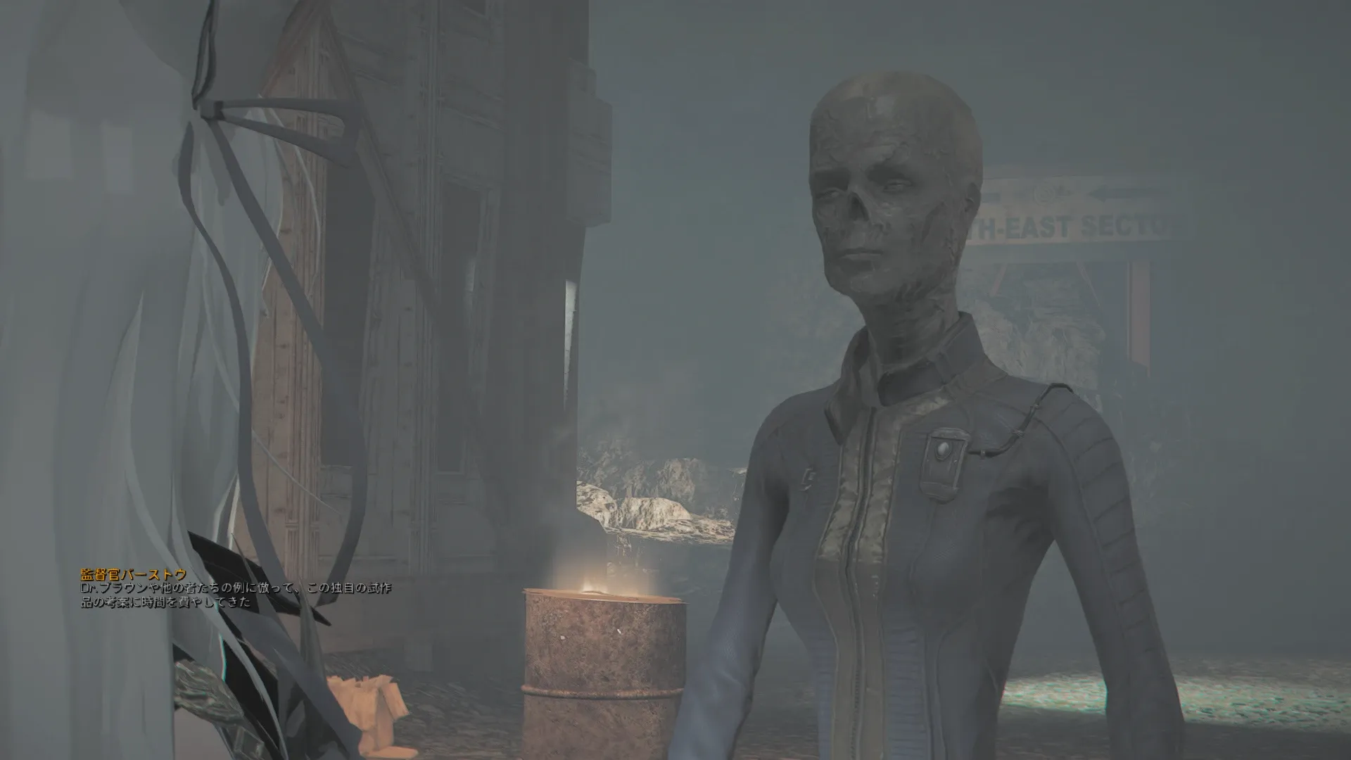 写真: 監督官バーストウ「Dr.ブラウンや他の者たちの例に倣って、この独自の試作品の考案に時間を費やしてきた」