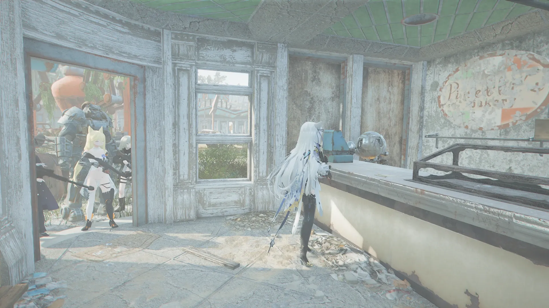 写真: Mrハンディが"ベーカリー"を強調するお店