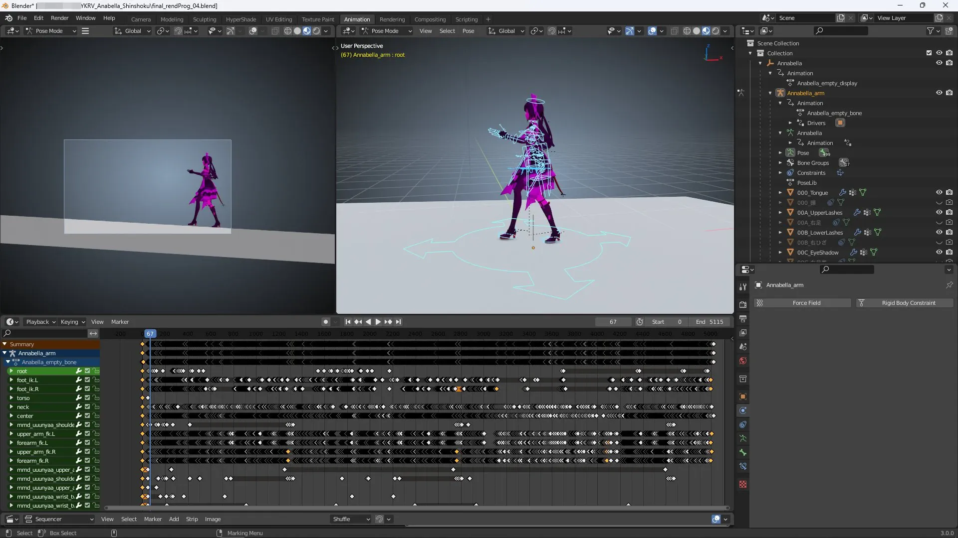 Blenderプレビュー